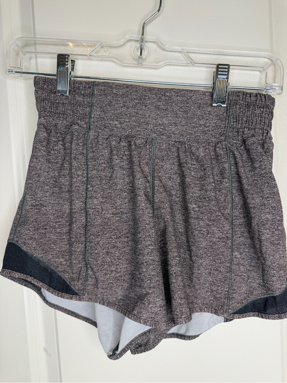 Lululemon Hotty Hot High-Rise Shorts Heathered Gray Size 2